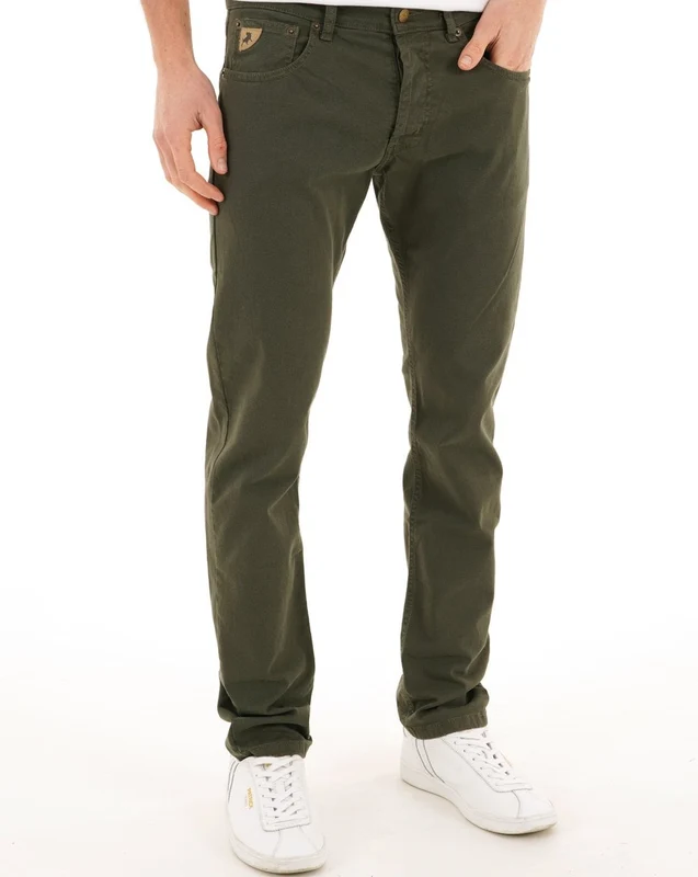 Lois Terrace Cotton 5 Pocket Jeans Dark Green W36 L34