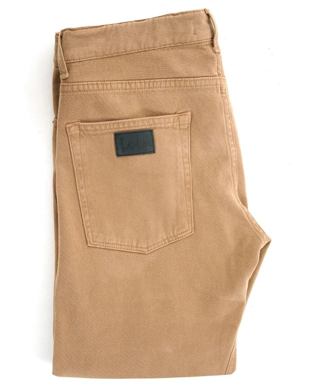 Lois Terrace Brushed Moleskin Trousers Tobacco Brown W36 L30