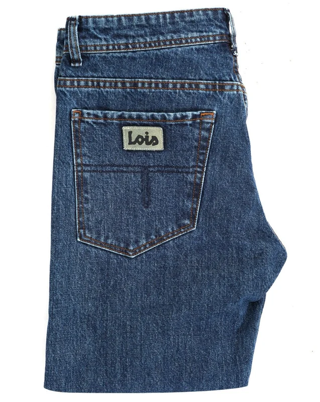 Lois Marvin Classic Straight Leg Jeans Stone Mid Wash W38 L32