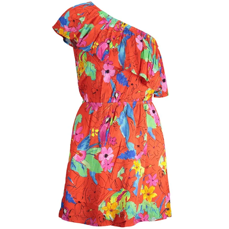 Desigual Red Viscose Women Dress M