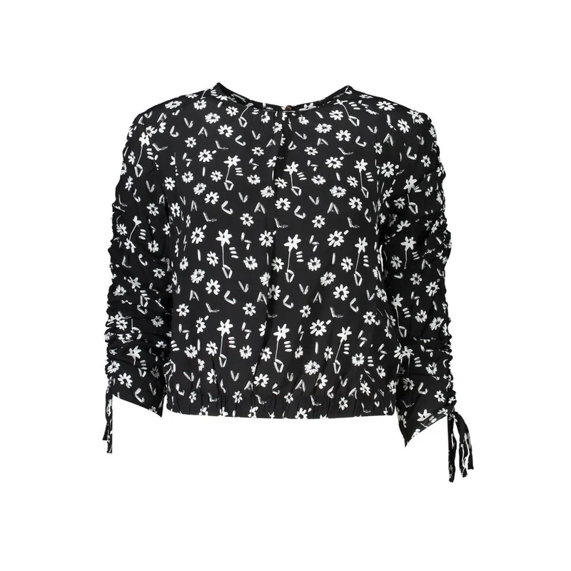 Desigual Black Viscose Women Blouse XL