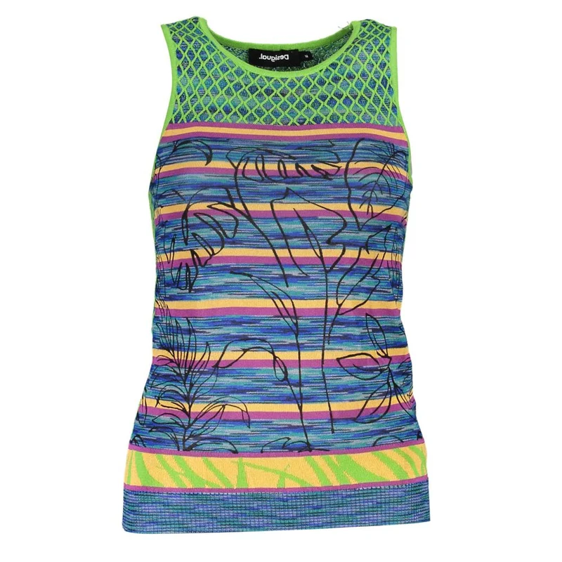 Desigual Verde Viscosa Women's Tank Top XL