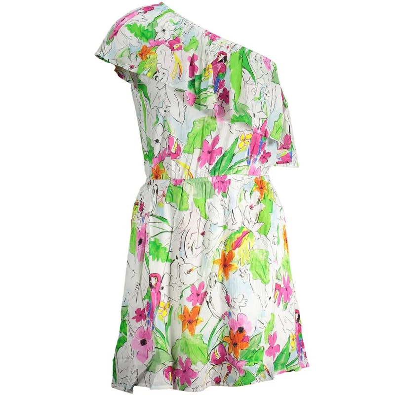 Desigual White Viscose Women Dress M