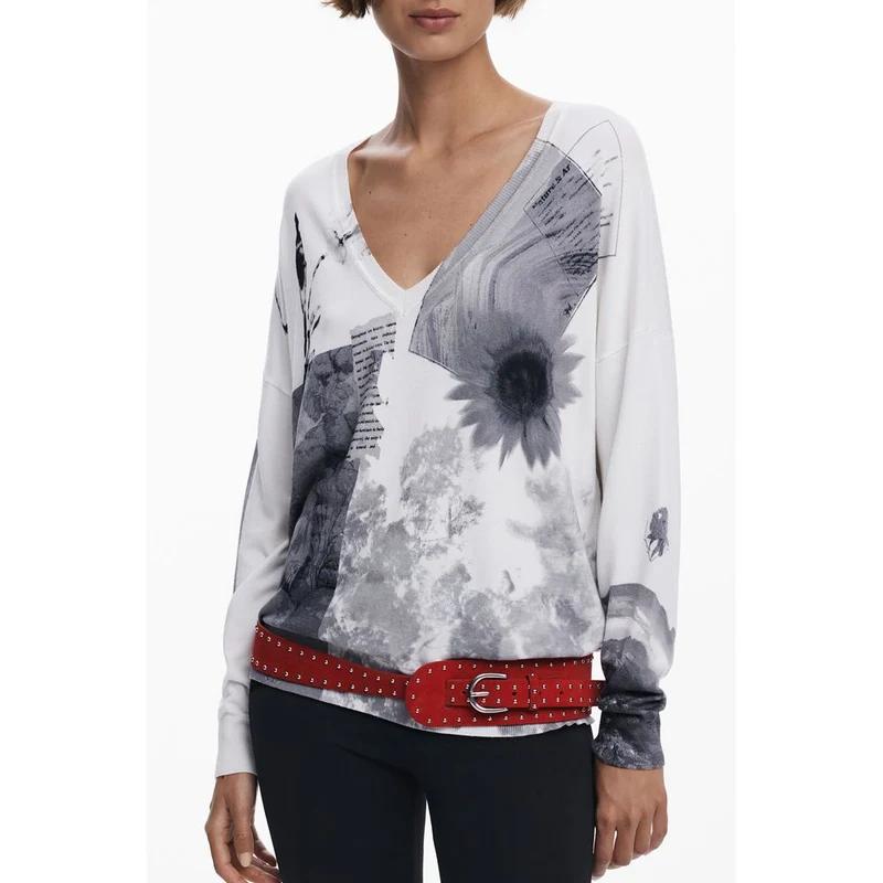 Desigual White Viscosa Women's Jersey XS
