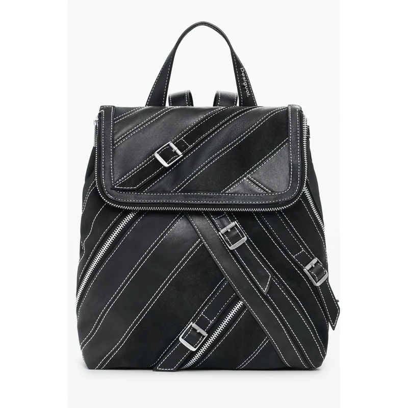 Desigual Black Polyurethane Women Backpack