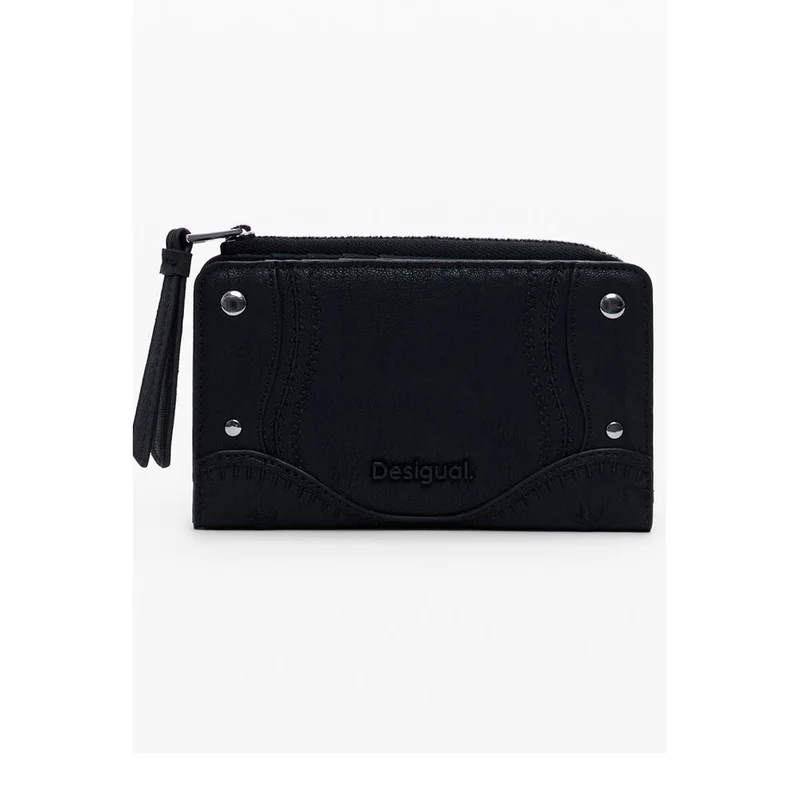 Desigual Nero Poliuretano Women Wallet