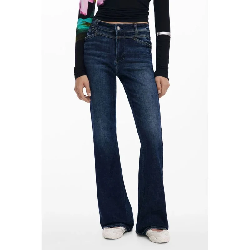 Desigual Blue Cotton Womens Jean 34