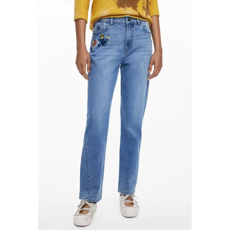 Desigual Azzurro Cotton Women's Jeans 40