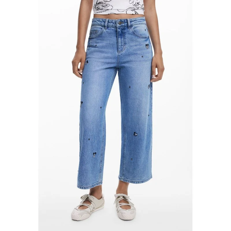 Desigual Azzurro Cotton Women's Jeans 38