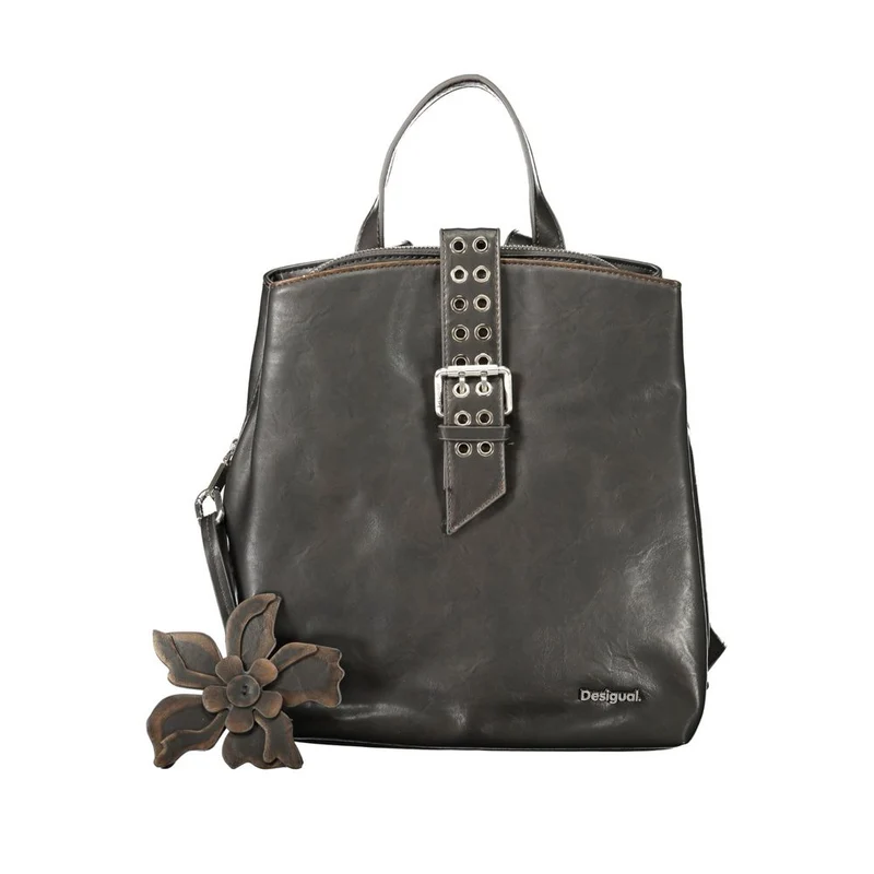 Desigual Black Polyurethane Women Backpack