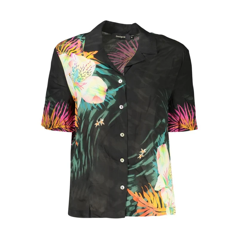 Desigual Black Viscose Womens Shirt XS