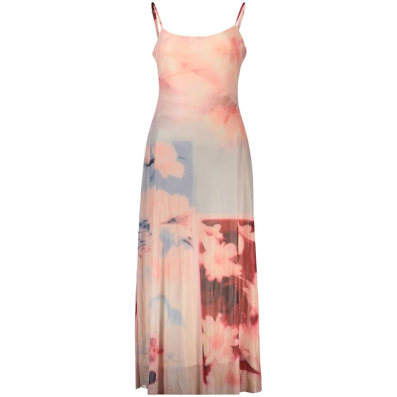Desigual Pink Viscose Women's Dress M