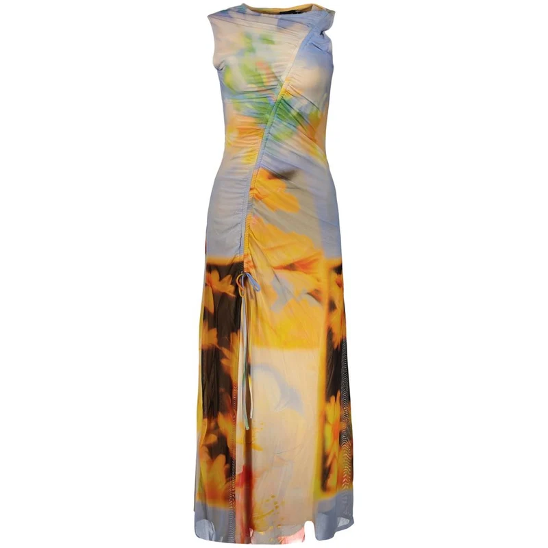 Desigual Azzurro Viscose Womens Dress XS