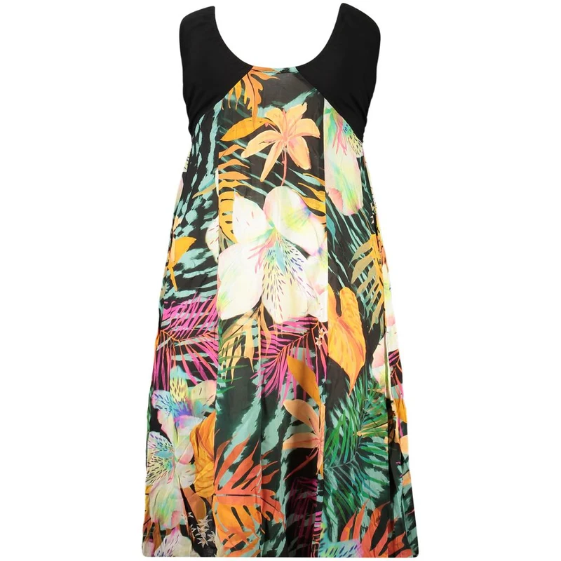 Desigual Black Viscose Women's Dress XS
