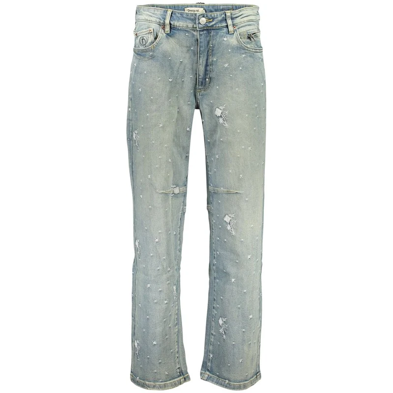 Desigual Azzurro Cotton Women's Jeans IT36|XXS