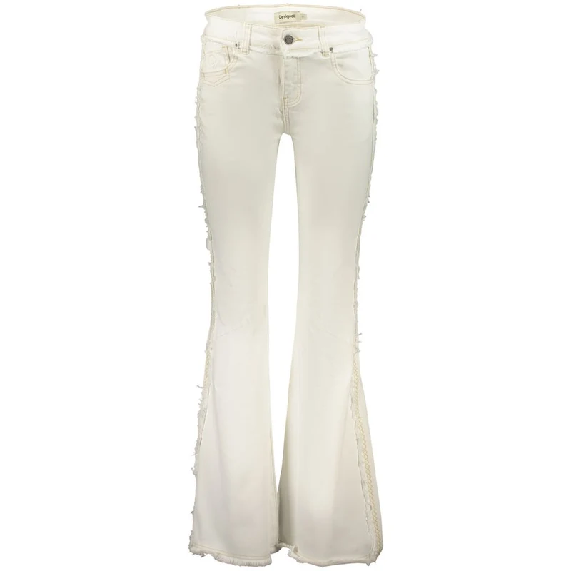 Desigual Bianco Cotton Female Jeans IT36|XXS