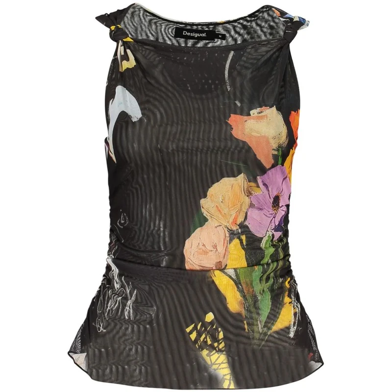 Desigual Black Polyester Women Tank Top XS