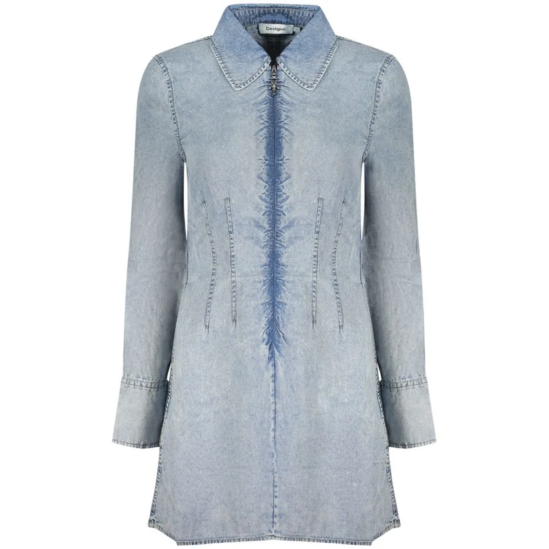 Desigual Azzurro Lyocell Women Dress XS