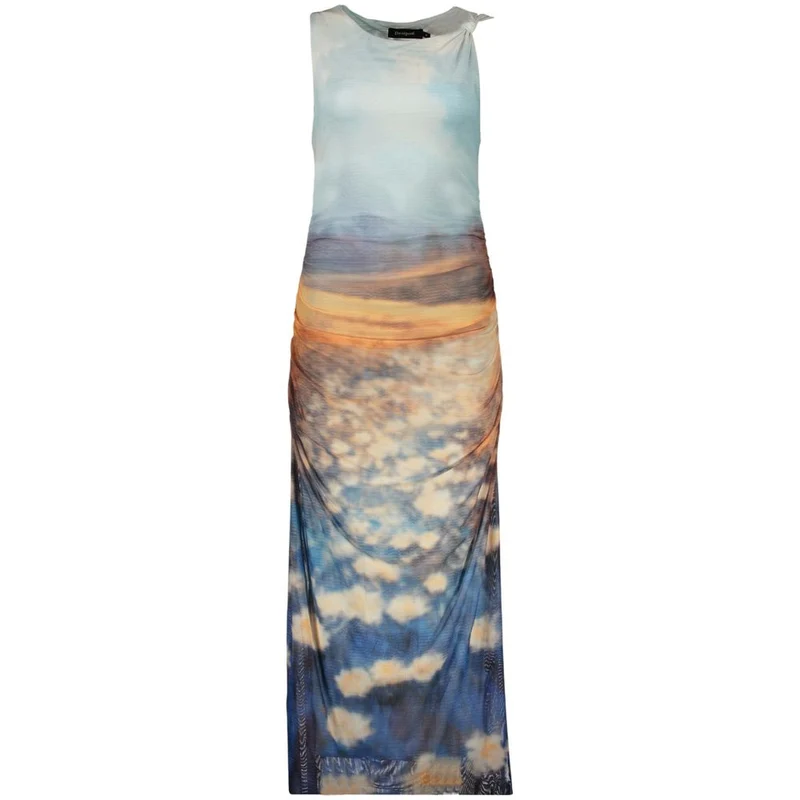 Desigual Azzurro Polyester Women Dress M