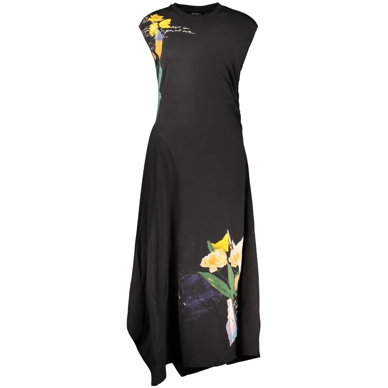 Desigual Black Cotton Women's Dress XS