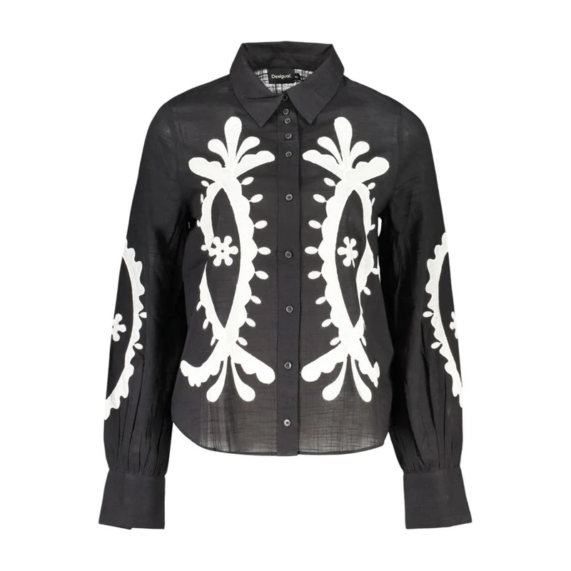 Desigual Nero Cotton Women Shirt XS
