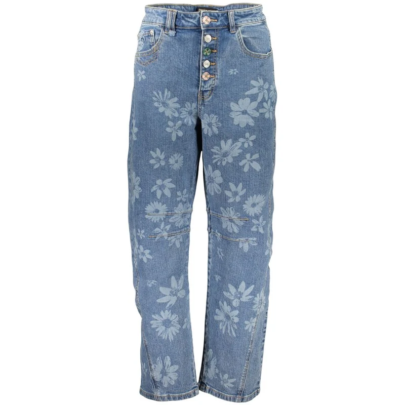 Desigual Azzurro Cotton Women's Jean IT36|XXS
