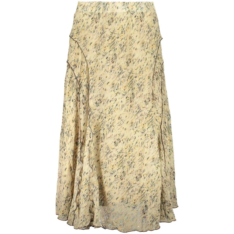 Desigual Beige Polyester Women's Skirt XS