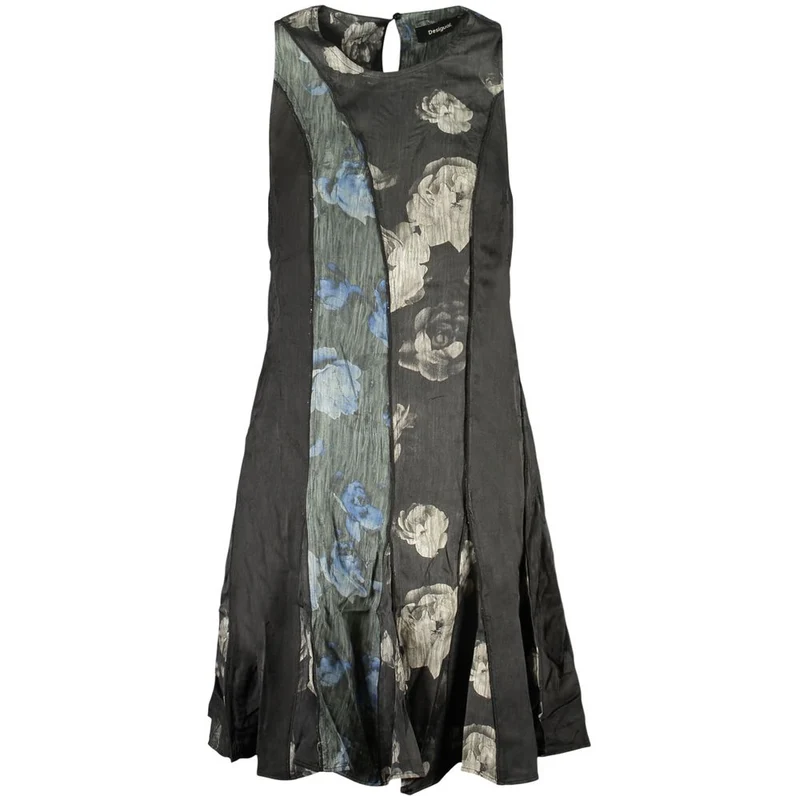 Desigual Nero Viscosa Women Dress XS