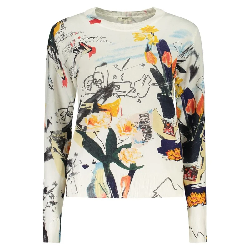 Desigual White Viscosa Women T-Shirt XS