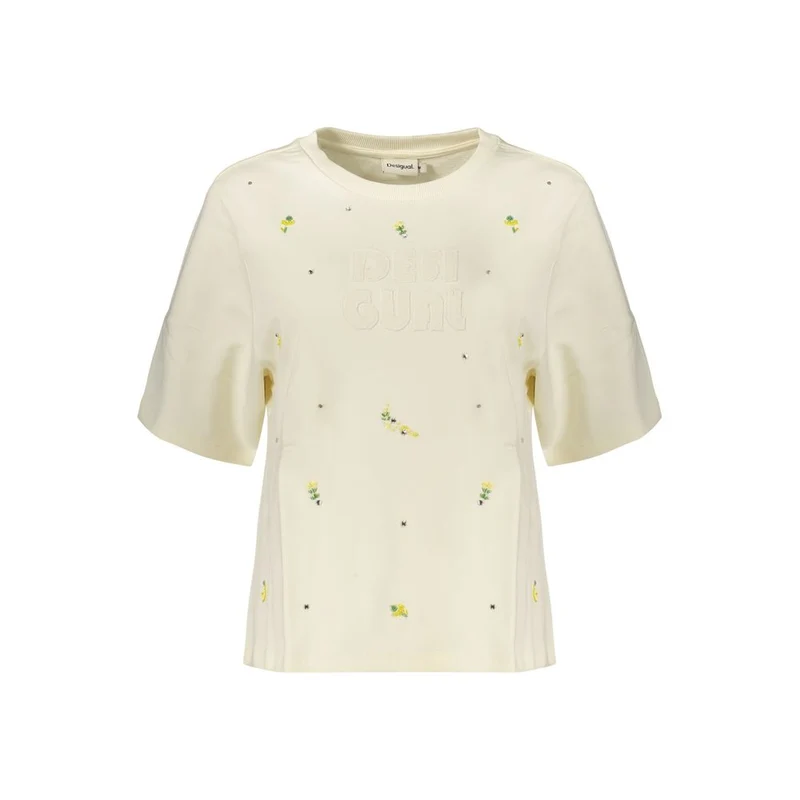 Desigual White Cotton Women's Sweatshirt S