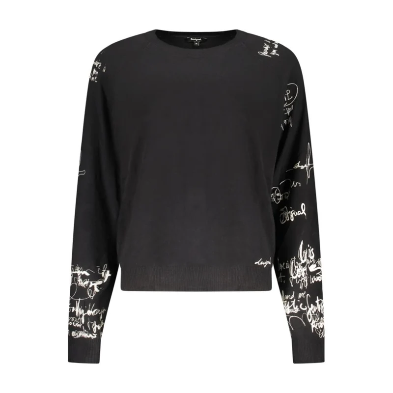 Desigual Nero Viscosa Women Sweater XS