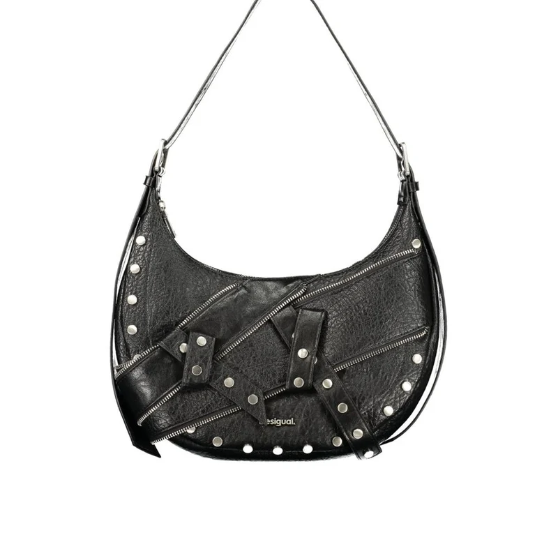 Desigual Nero Poliuretano Donna Bag
