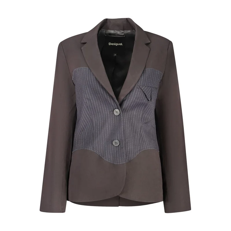 Desigual Black Polyester Blazer XS