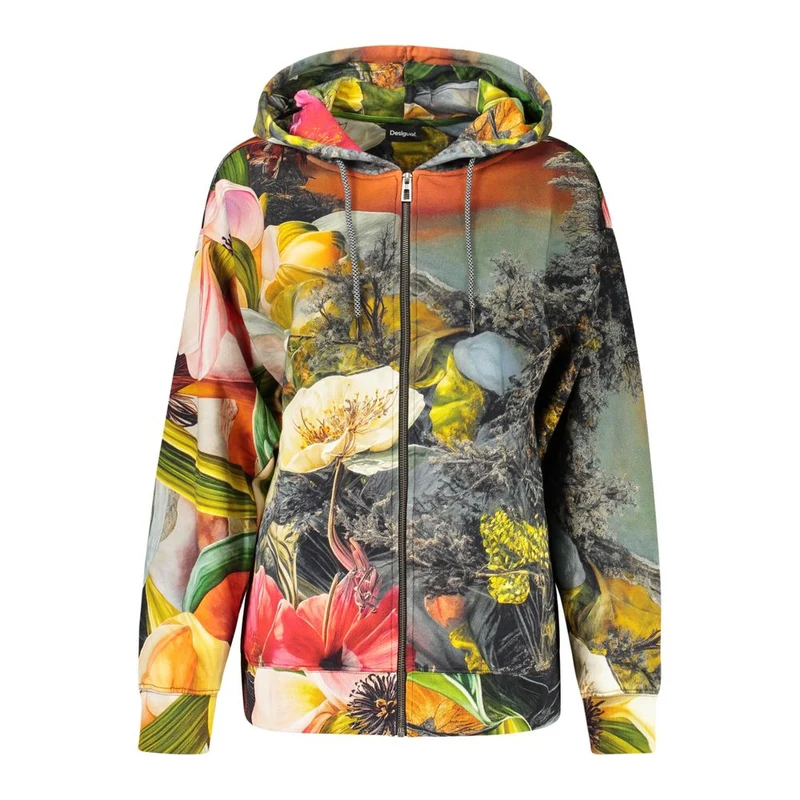 Desigual Gray Cotton Women's Sweatshirt L