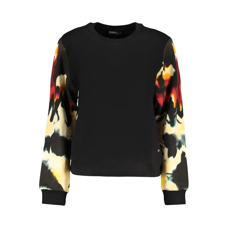 Desigual Black Cotton Women's Sweatshirt XS