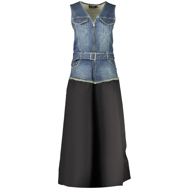 Desigual Black Cotton Women's Dress L