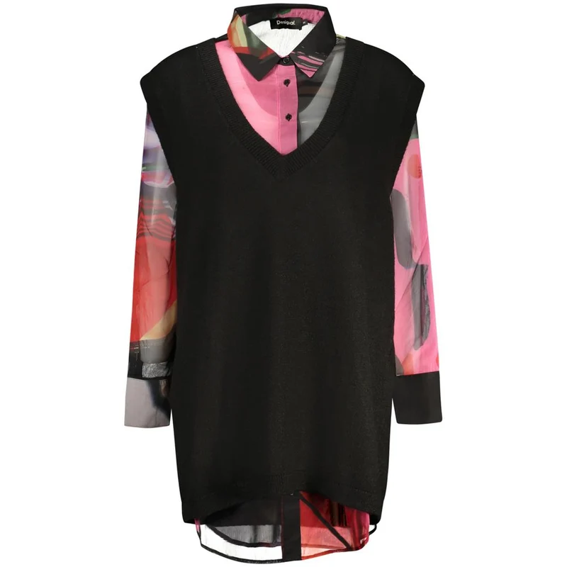 Desigual Nero Polyester Women's Shirt L