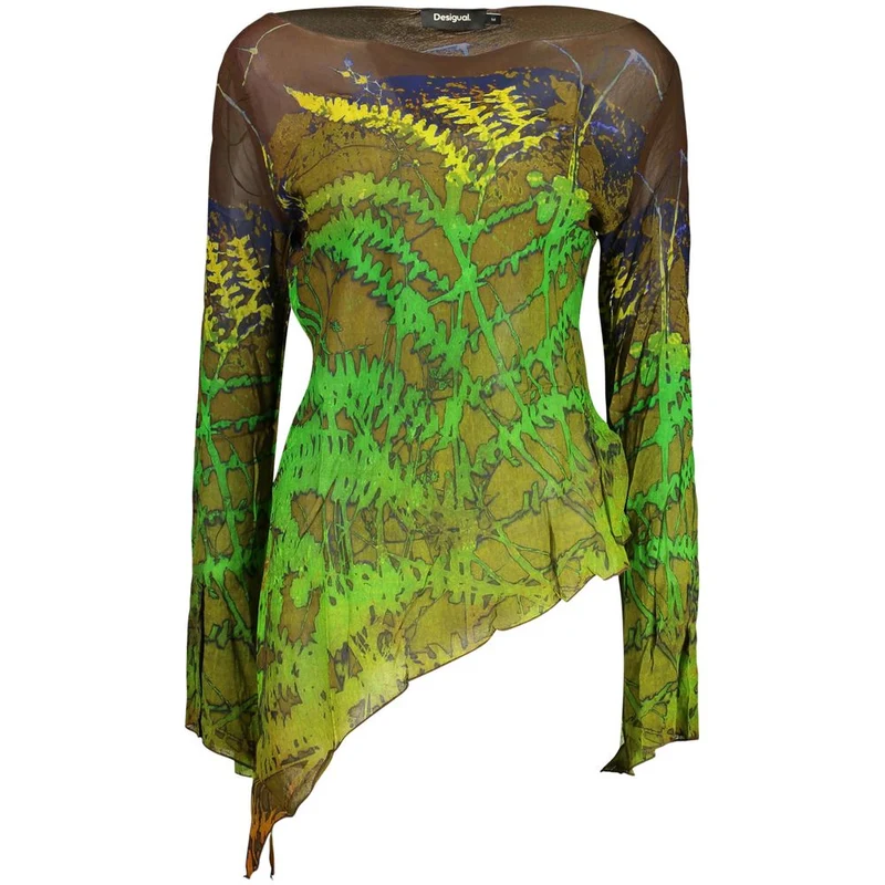 Desigual Brown Viscose Women's Top XL