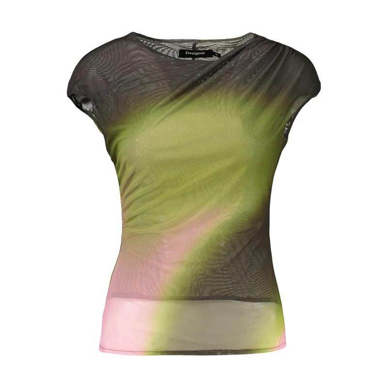 Desigual Green Polyester T-Shirt M