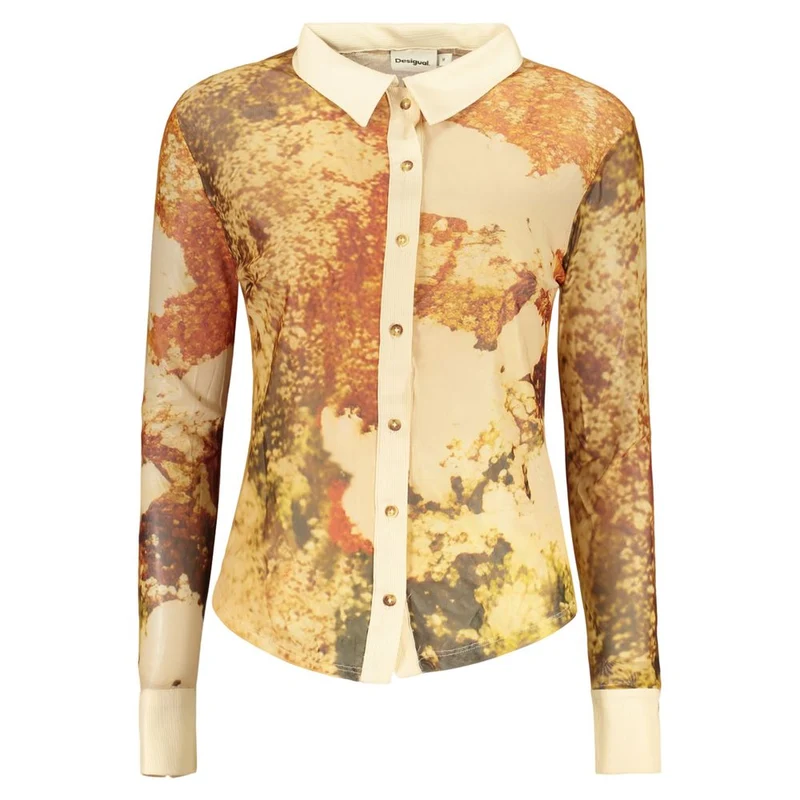 Desigual Beige Polyester Female Shirt XS