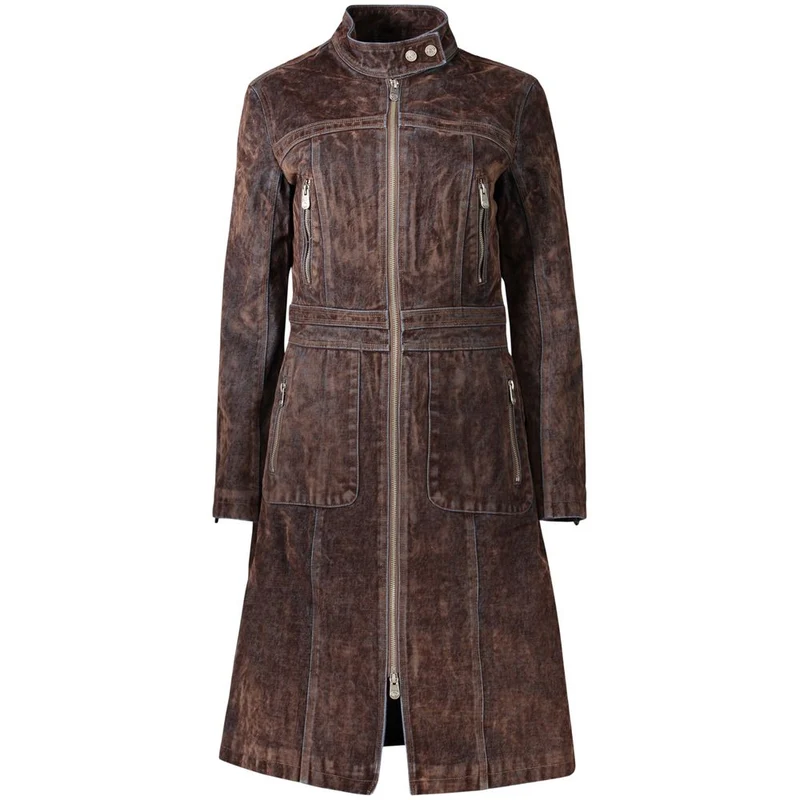 Desigual Brown Cotton Women's Jacket M