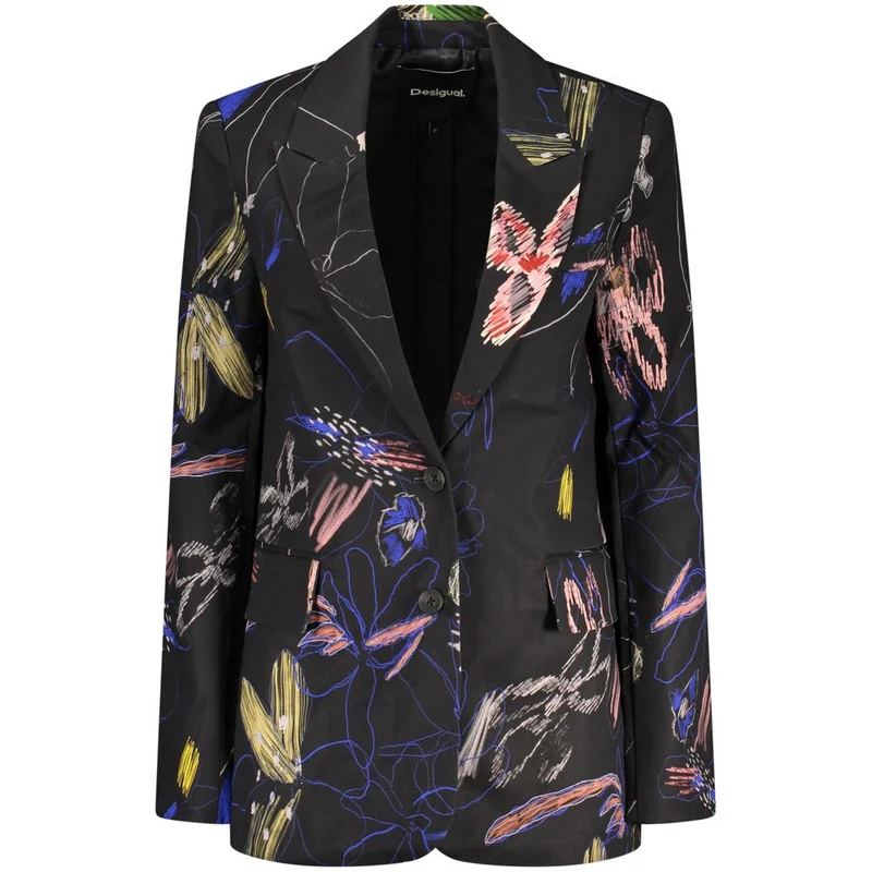 Desigual Black Cotton Women's Jacket M