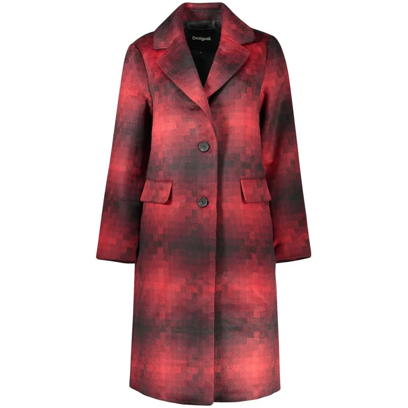 Desigual Red Polyester Womens Jacket M