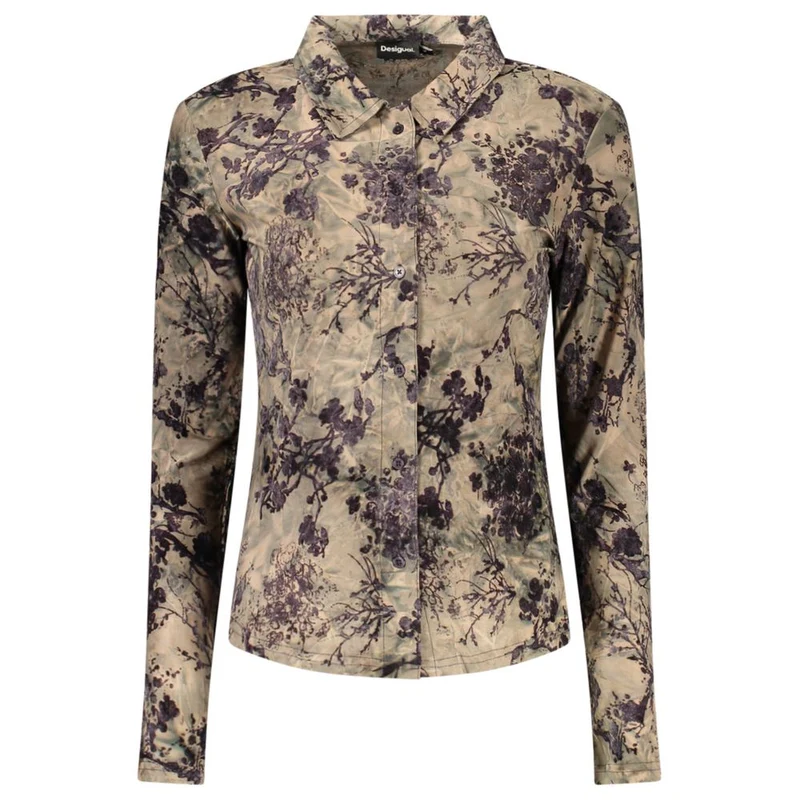 Desigual Brown Polyester Women's Shirt M