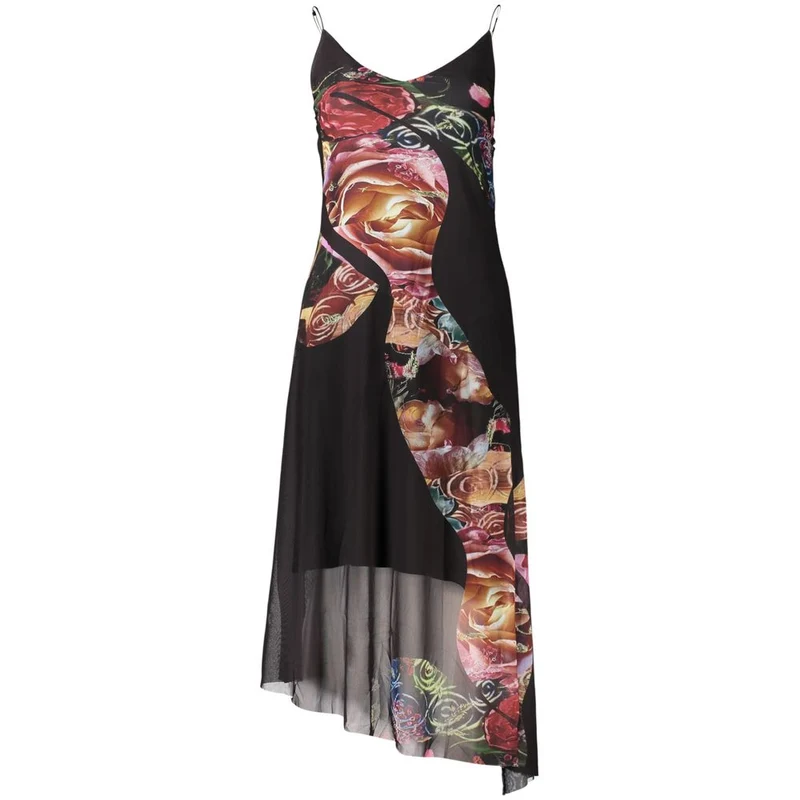 Desigual Black Polyester Womens Dress XL