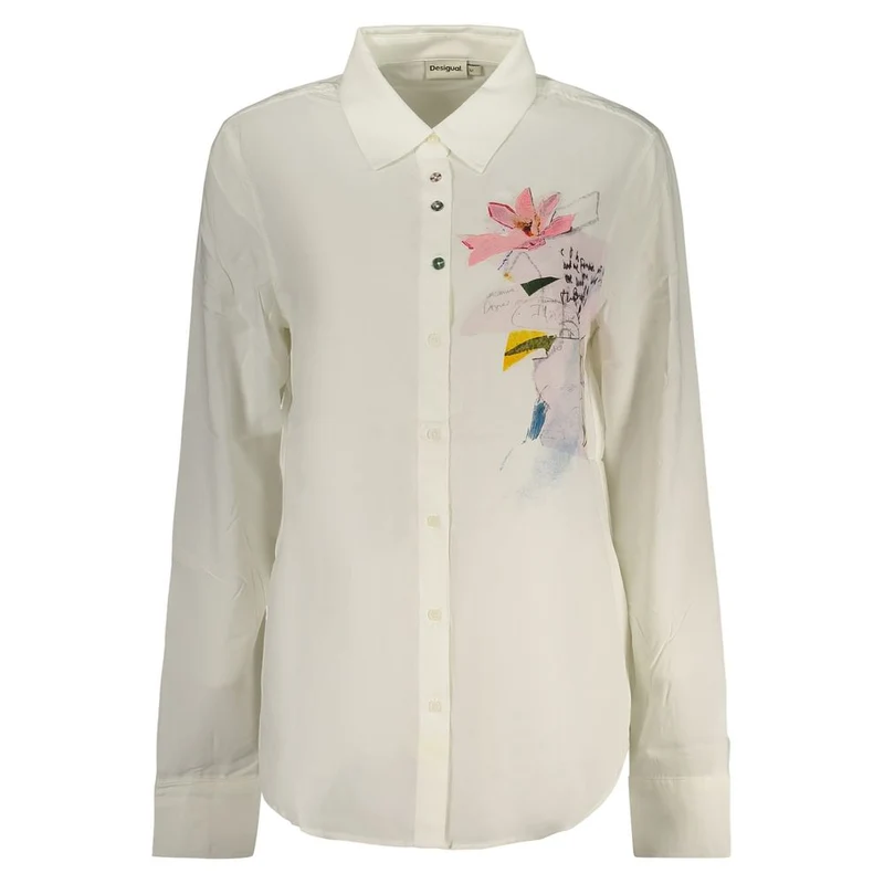 Desigual Bianco Viscose Women's Shirt L