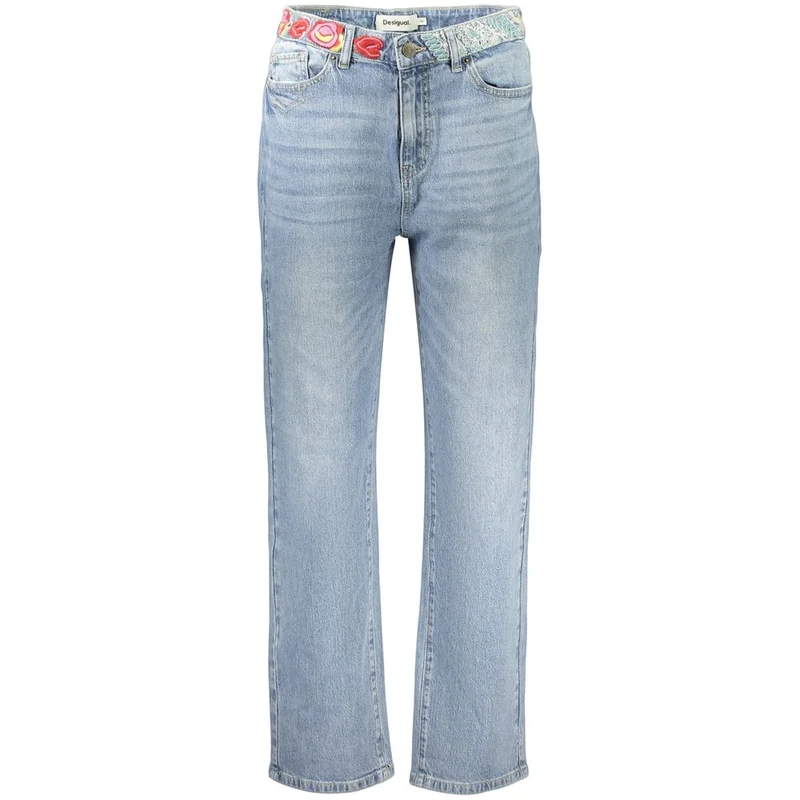 Desigual Azzurro Cotton Womens Jeans 44