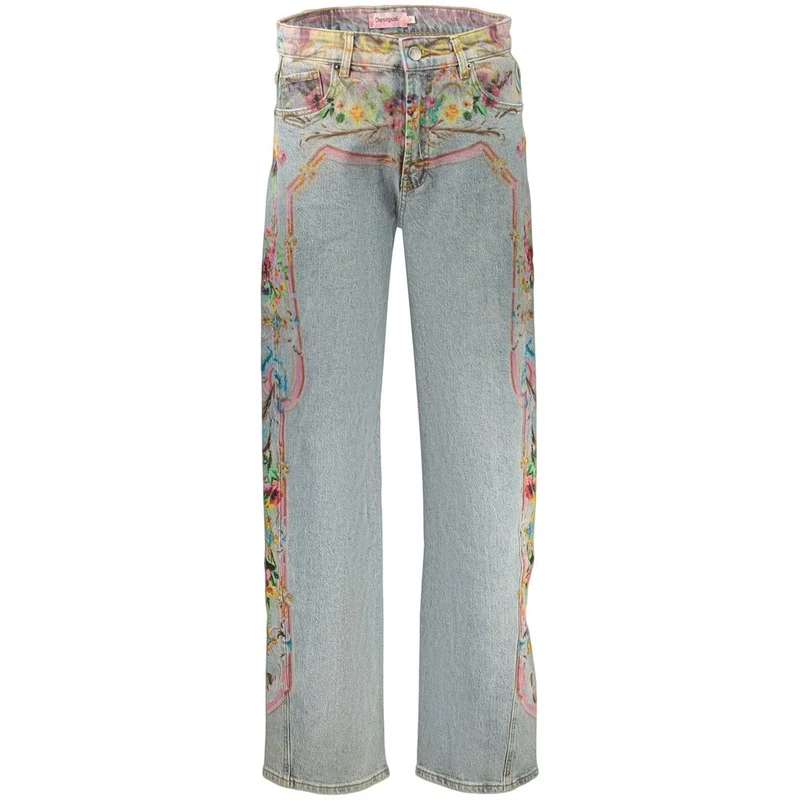 Desigual Blue Cotton Womens Jean 34