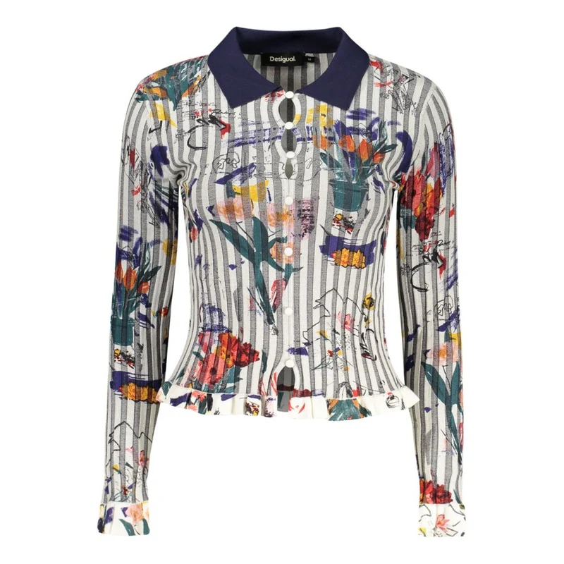 Desigual White Viscose Women's Sweater XL