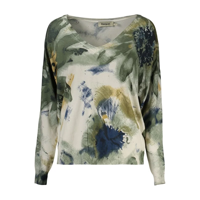 Desigual Green Viscose Womens Sweater S